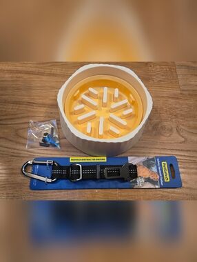 Dog Bundle! Slow-Feeder Bowl and Seatbelt Tether - NEW